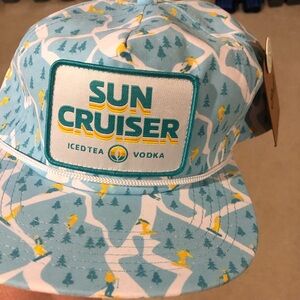 Blue Patterned Snapback Hat